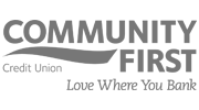 Community First credit union gray png logo
