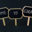 3 signs that say "Time to Engage" written in chalk