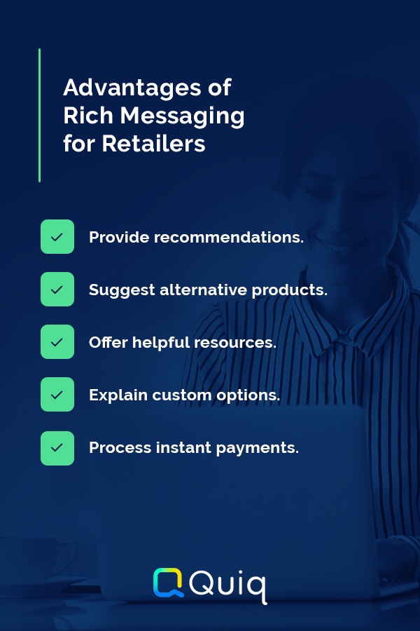 Advantages of Rich Messaging for Retailers