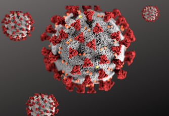 up close picture of Covid-19 virus