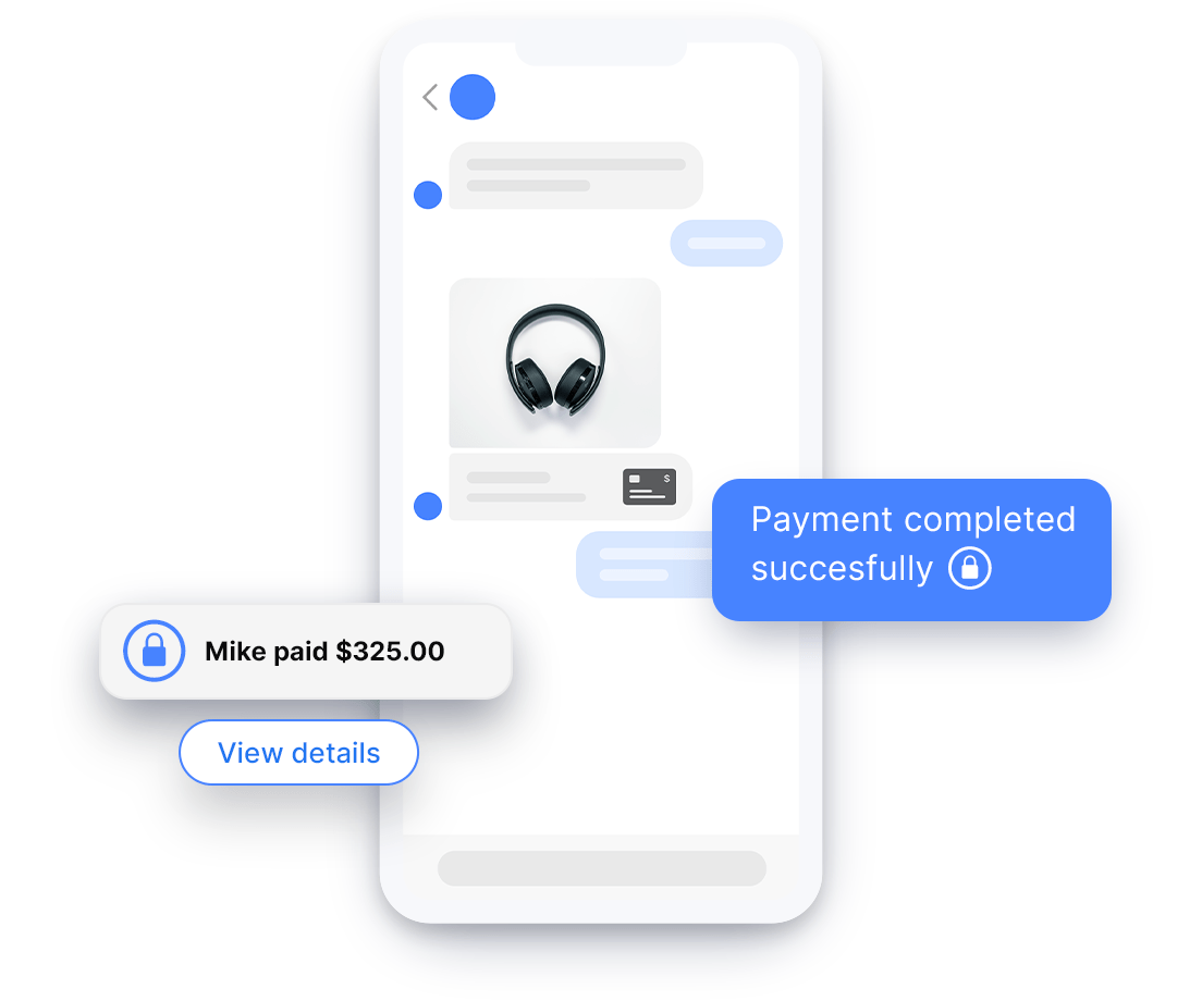 safe secure messaging payments apple pay google pay facebook pay shopify payments