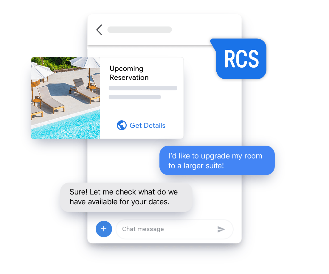 RCS Business Messaging - Upcoming Reservations
