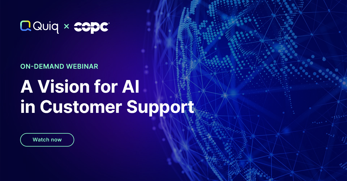 A Vision for AI in Customer Support