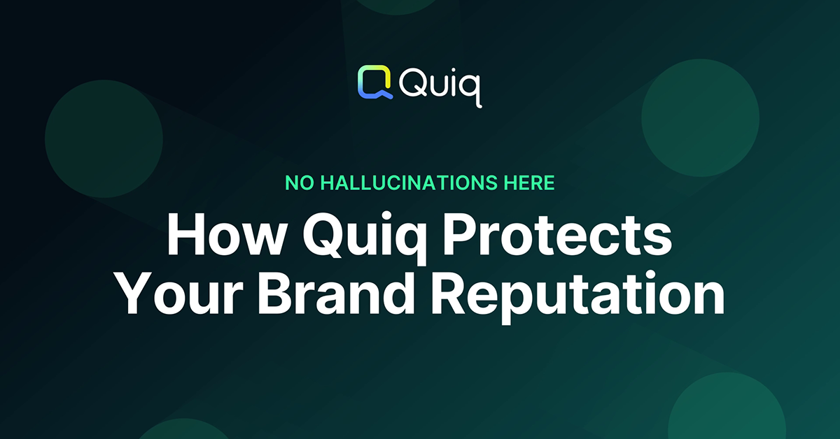How Quiq protects your brand reputation