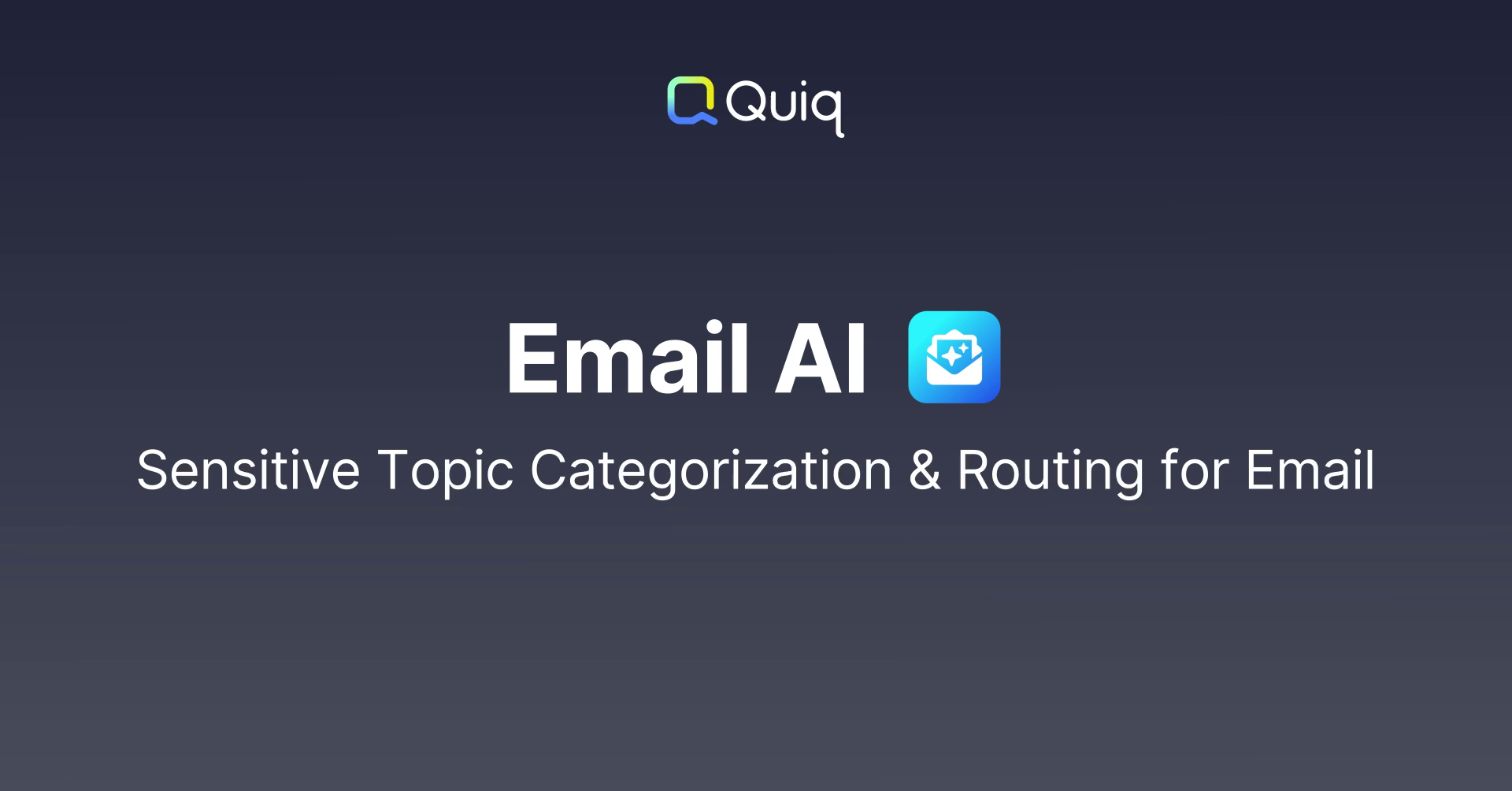 Email AI - Sensitive topic categorization & routing for email